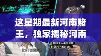 独家揭秘,河南赌王最新高科技神器,革新功能引领极致体验,科技重塑赌坛风云!