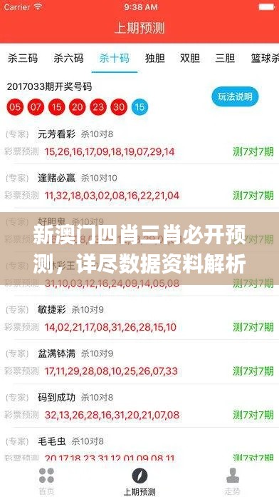 新澳门四肖三肖必开预测,详尽数据资料解析_神话版IFL584.39