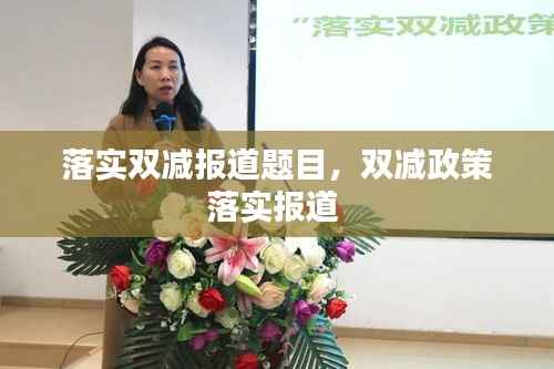 落实双减报道题目,双减政策落实报道