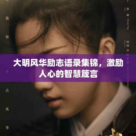 大明风华励志语录集锦,激励人心的智慧箴言